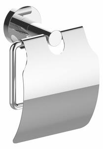SAPHO XR732 X-Round Uchwyt na papier toaletowy z pokrywą, srebrny