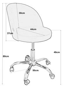 Fotel obrotowy TRIX MG15 miodowy