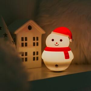 Lampka nocna dla dzieci bezprzewodowa RGBW biało-czerwona bałwan LED 1W Mary's