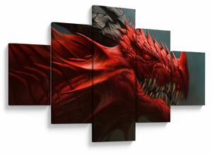 Obraz - Smok (125x70 cm)