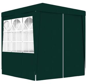 Namiot imprezowy ze ściankami, 2x2 m, zielony, 90 g/m²