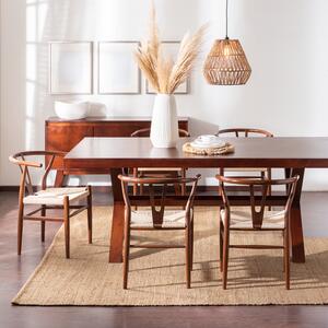 Krzesło Wicker Color naturalny/ciemny brązowy inspirowane Wishbone