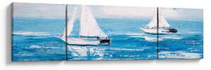 Obraz - Obraz jachtów na morzu (170x50 cm)