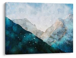 Obraz - Rysunek gór (70x50 cm)