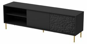 Czarna szafka pod telewizor 180 cm - Brando 7X