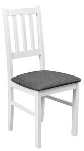 Drewniane Krzesło do Kuchni Biały/Grafit