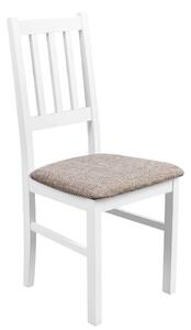 Drewniane Krzesło do Kuchni Biały/Beż