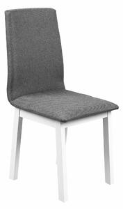 Krzesło Tapicerowane Luna 1 Biały/Szary