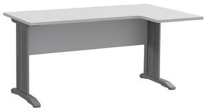 Białe prawostronne biurko narożne - Gispik 3X