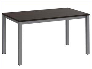 Minimalistyczne biurko z metalowymi nogami wenge - Sorig