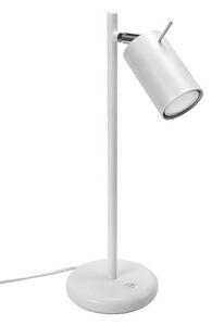 Biała lampka na biurko z ruchomym kloszem - A195-Rins