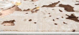 Kremowy dywan w nowoczesny brązowy wzór - Oros 11X