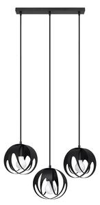 Czarna stalowa lampa wisząca nad stół w stylu loft - A190-Hoxa