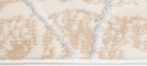 Kremowy dywan w nowoczesny wzór - Oros 4X