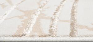 Kremowy dywan w liście w stylu glamour - Oros 5X