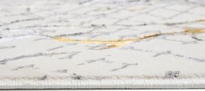 Kremowy dywan pokojowy w abstrakcyjny wzór - Oros 7X