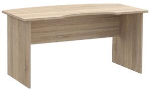 Skandynawskie duże biurko bez szuflad dąb sonoma - Romiks