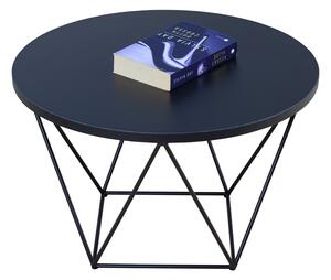 Czarny stolik kawowy w stylu loft - Boreko 4X