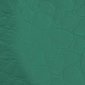 Zielona narzuta z wzorem STONE Rozmiar: 200 x 220 cm