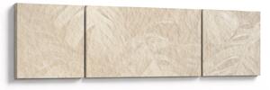 Obraz - Liście w teksturze (170x50 cm)