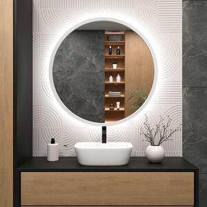 Lustro Cornice LED w Białej Ramie 50 cm Neutralna
