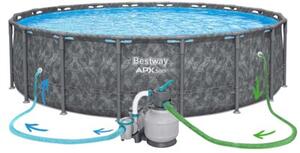Basen stelażowy Bestway 561KC ogrodowy całoroczny 549x132cm APX zestaw 11w1