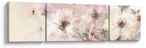 Obraz - Kwiaty malarstwo (170x50 cm)