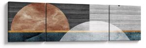 Obraz - Kształty i tekstury (170x50 cm)