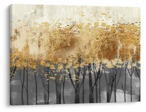 Obraz - Złote drzewa (70x50 cm)