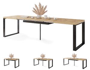 AVARI Dąb Artisan - STÓŁ LOFTOWY DO SALONU/JADALNI ROZKŁADANY DO 270 lub 290 cm!