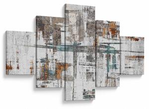 Obraz - Abstrakcyjne pociągnięcia (125x70 cm)