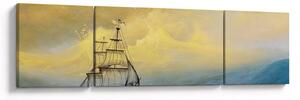 Obraz - Obraz statku ma morzu (170x50 cm)