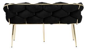 MebleMWM sofa glamour / czarny welur CHIC