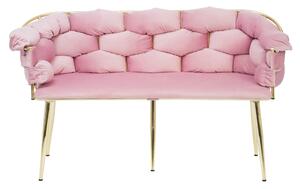 MebleMWM Sofa glamour / różowy welur CHIC