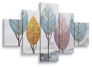 Obraz - Designowe drzewa (125x70 cm)
