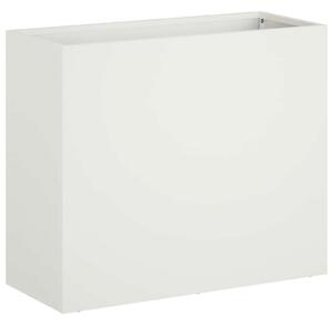 Doniczka ogrodowa Biały 50 x 20 x 40 cm Stal zimnogięta