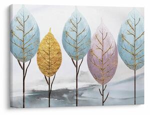 Obraz - Designowe drzewa (70x50 cm)