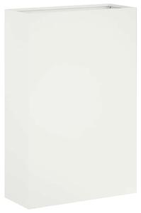 Doniczka ogrodowa Biały 50 x 20 x 75 cm Stal zimnogięta