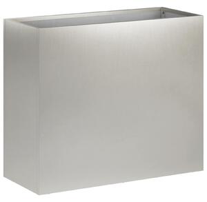 Doniczka ogrodowa srebrny 50 x 20 x 40 cm Stal nierdzewna