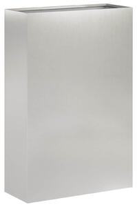 Doniczka ogrodowa srebrny 40 x 20 x 75 cm Stal nierdzewna