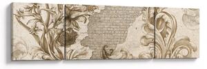 Obraz - Ściania z kwiatami (170x50 cm)