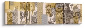 Obraz - Kolaż ze słonecznikami (170x50 cm)