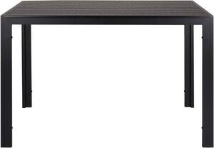 Stó ogrodowy 110 cm - Blat WPC - Aluminiowa rama - Prostoktny - Odporny na warunki atmosferyczne - Na balkon, taras i do ogrodu