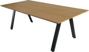 Stó ogrodowy Madera taras blat polywood drewno 180x91x74cm brzowy