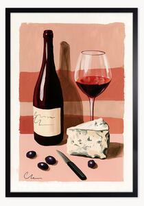 Oprawiony druk cyfrowy Crimson Indulgence