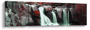 Obraz - Wodospady (170x50 cm)
