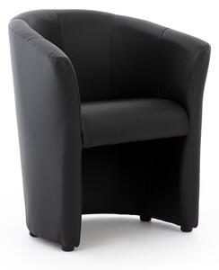 Fotel tapicerowany Noobis - czarny