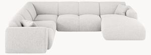 Panoramiczna sofa narożna Chenille Nolio (6-osobowa)