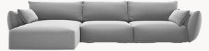 Sofa narożna z weluru Matera (4-osobowa)