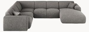 Panoramiczna sofa narożna Chenille Nolio (6-osobowa)